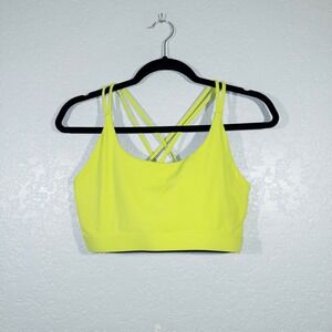 Running‎ Girl Yellow Crossback Sports Bra Size Large